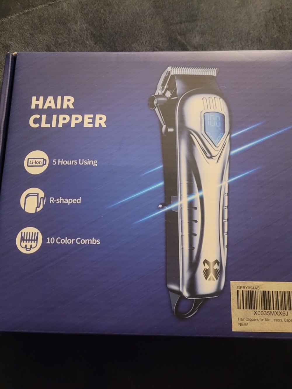 Hair Clippers for Men&Women, 5 Hours Cordless Hair Cutting Kit with 10 Combs